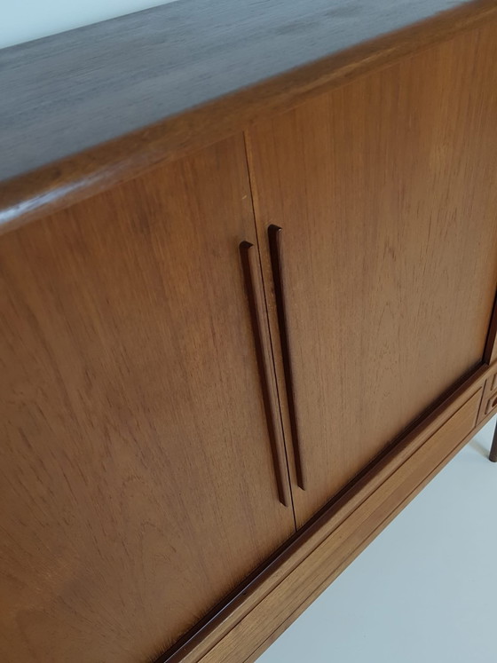 Vintage Wandkast Johannes Andersen Deens Teak Highboard – Wood (photo 7 of 15)