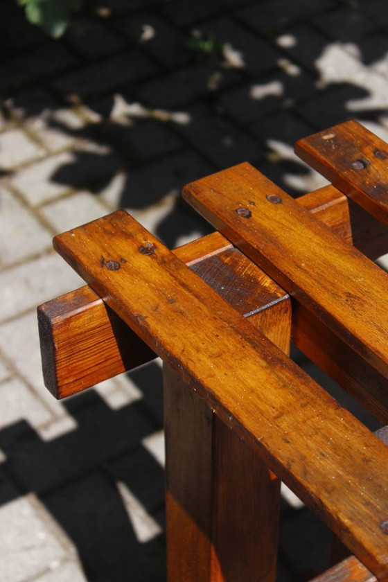 Image 1 of Mesa consola antigua de madera, década de 1890