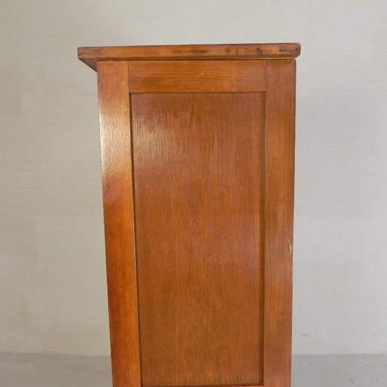 Image 1 of Eichenschrank mit Rollläden und 3 Rollläden, 180 cm hoch, 1950er Jahre