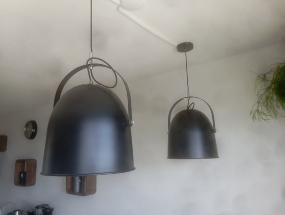 Tavolo da bar e sedie Bert Plantagie più lampade – Set da pranzo, Pelle, Metallo (photo 7 of 7)