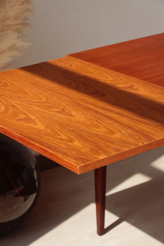 Image 1 of Vintage Teak & Afromosia Dining Table – Extendable Scandinavian Design