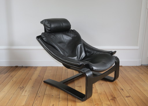 Scandinavian armchair Ake Frybiter Kroken Roche Bobois