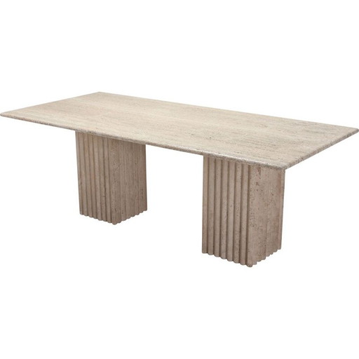 Mesa vintage de travertino, 1970