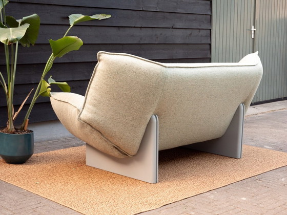 Image 1 of Leolux Tango | 2-zits design bank | Groen Beige Wol