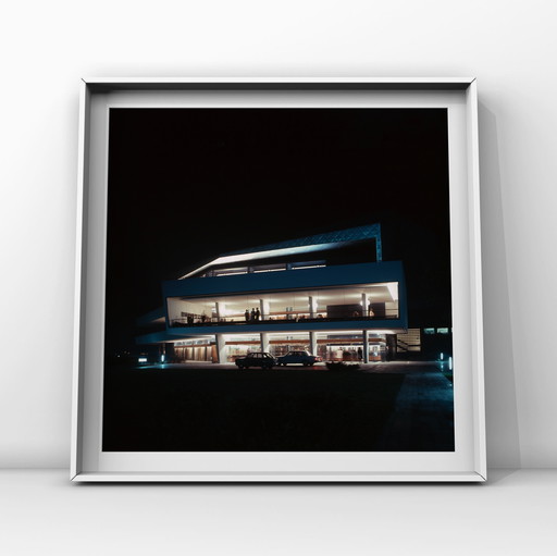 1x Impresión de Bellas Artes – Stadttheater Bonn, modernismo de 1958