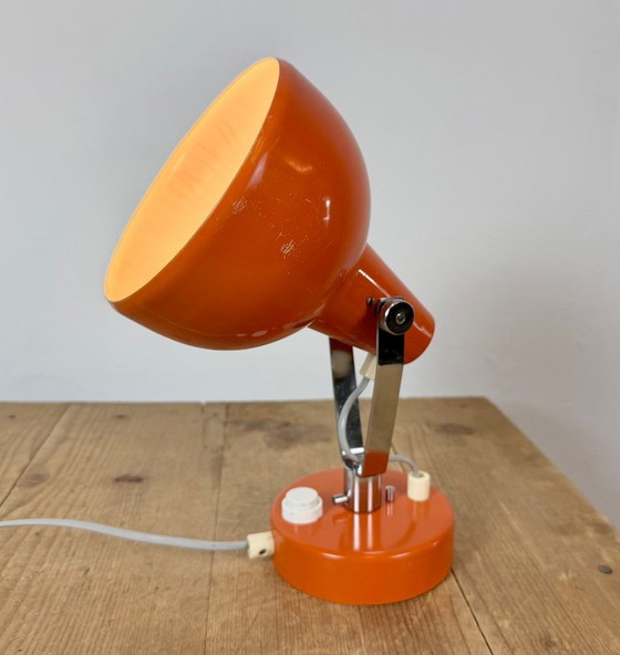 Vintage oranje metalen wandlamp van Lidokov, jaren 70. – Wandlampen, Chrome (photo 15 of 17)