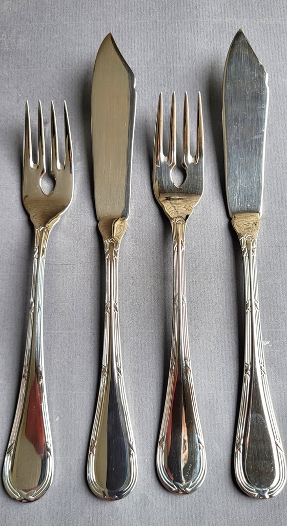 12 X Villeroy & Boch Kreuzband-Septfontaines "New", Villeroy et Boch, Cutlery Sets, Aluminium, Transparent (photo 6 of 9)