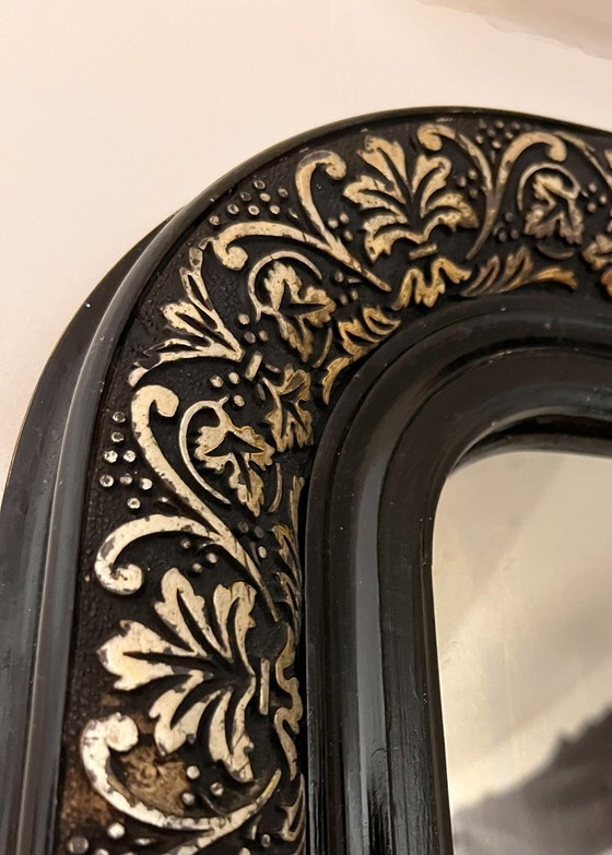 Image 1 of Antique brocante counter mirror with weathered glass