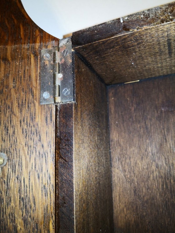 Image 1 of Rare Vintage Retro Wood and Porcelain Clock from Paris / 1970's