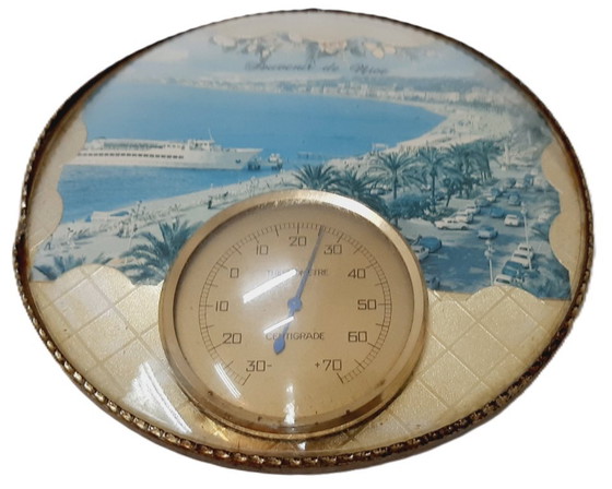 Image 1 of Vintage French souvenir from Nice with thermometer