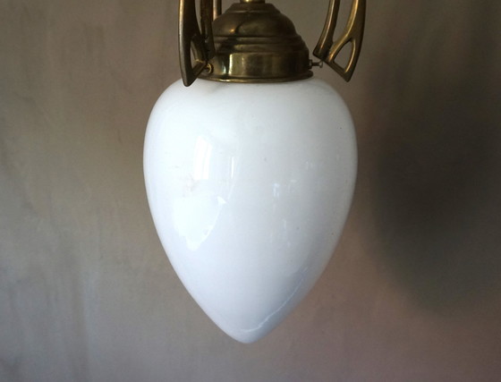 Image 1 of Plafonnier Art Déco en laiton