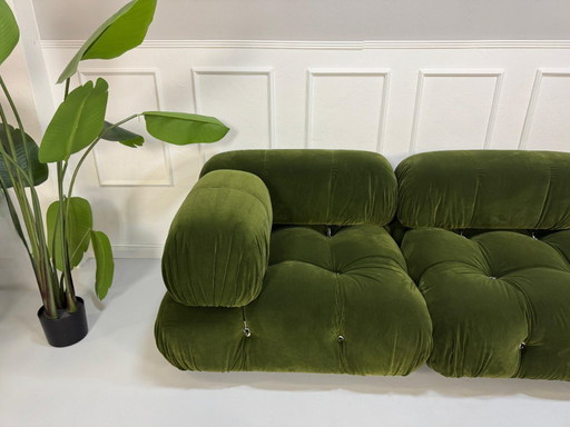 Divano B&B Italia CAMALEONDA Tessuto Verde Velluto Modello Espositivo