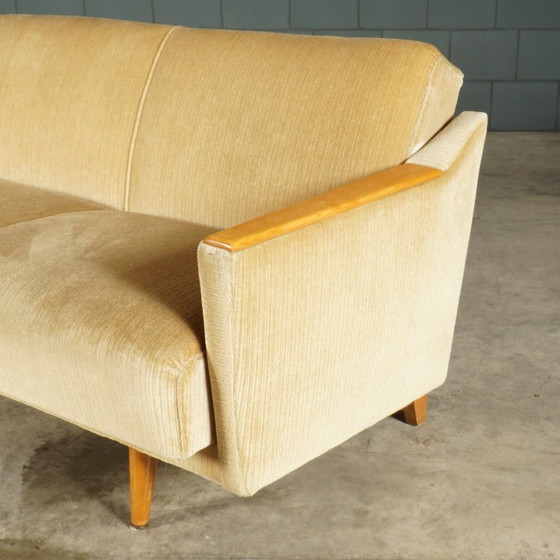 Canapé-lit vintage avec fauteuil – années 1960 – Coins salon, Velvet, Wood (photo 17 of 34)