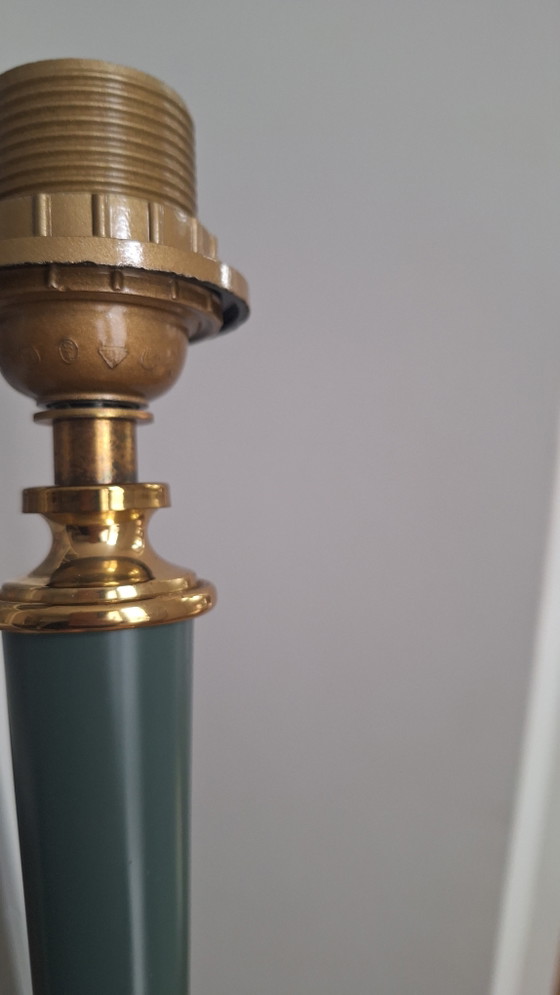 Lampada da tavolo vintage Kullmann / Base lampada / Ottone & Verde / Anni '70/'80 – Lampade da tavolo, Brass (photo 6 of 6)