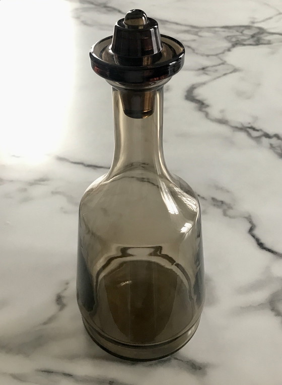 Image 1 of Jarra de vidrio ahumado, década de 1970