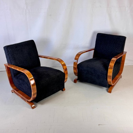 Image 1 of Paar Art-Déco-Sessel von Heal & Son, London, 1930er Jahre