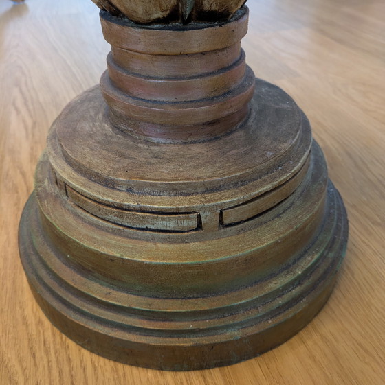 Image 1 of Großer hölzerner Kerzenständer