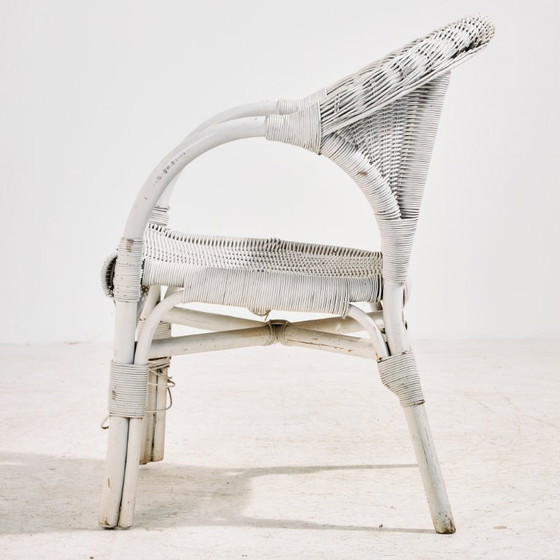 Image 1 of MK11543 Set in rattan e bambù, set da 5 pezzi