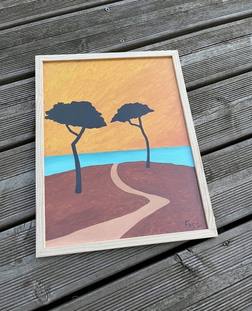 Óleo sobre lienzo, 40x30cm. Enmarcado.