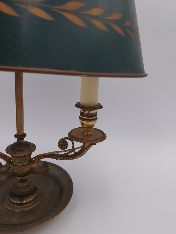 Image 1 of 1 X Lampada da tavolo Bouilotte stile impero. Paralume in metallo.