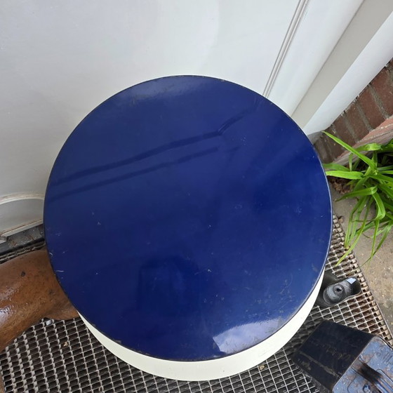 Image 1 of Boîte Tomado vintage de 29 cm de haut, motif kaléidoscope rétro