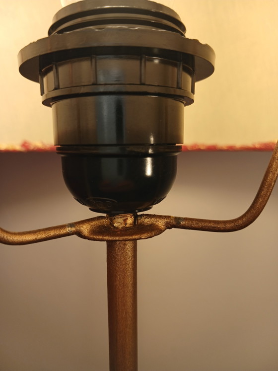 Seltene Große Thai Bronze Lampen 19. Jh. Gestempelt Chiang Mai Seide Thai Brokat – Thaïlande 19 eme (photo 14 of 15)