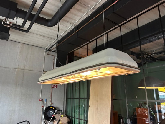 Image 1 of 2x grote industriele bak hanglamp