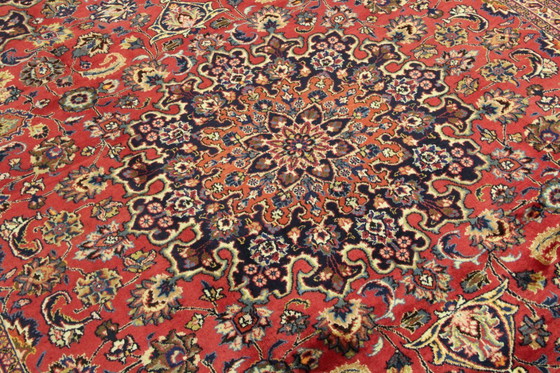 Image 1 of Original Perserteppich Keschan,Kashan Rot 332 x 250 cm Top Zustand Klassik Alt