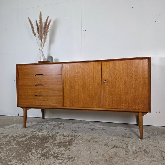 Rex Raab, Wilhelm Renz Varia-150 vintage floating Wall cabinet, Wood, Brown (photo 19 of 22)