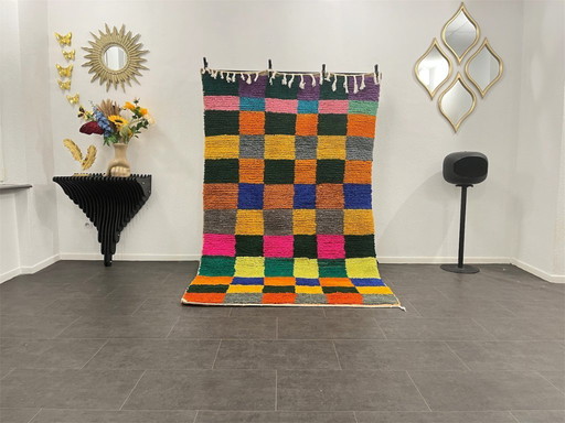 Berber Rug - 245 cm x 150 cm - colored Wool