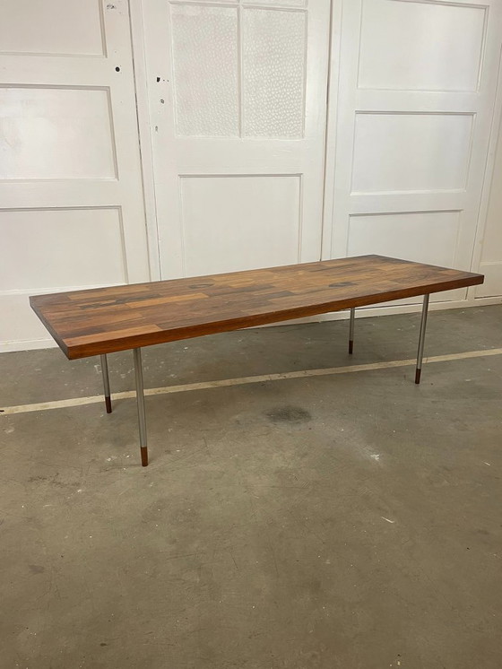 Image 1 of Fristho coffee table in teak and stainless steel – designed by Rudolf Bernd Glatzel