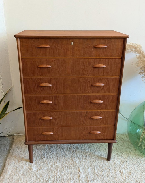 Vintage dänische Teakholzkommode