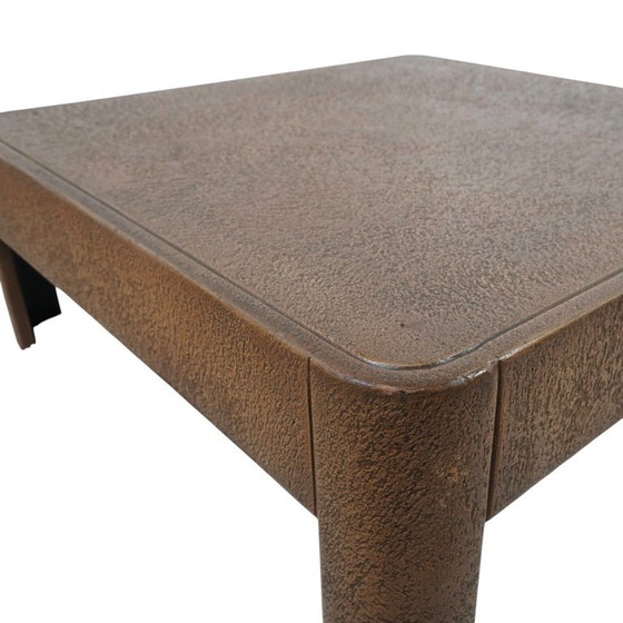 Image 1 of Faux bronze brutalist coffee table, 1970s
