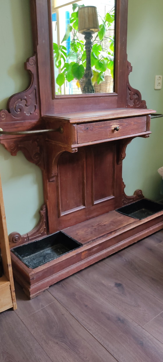 Image 1 of Antique Art Nouveau Style Hall Furniture