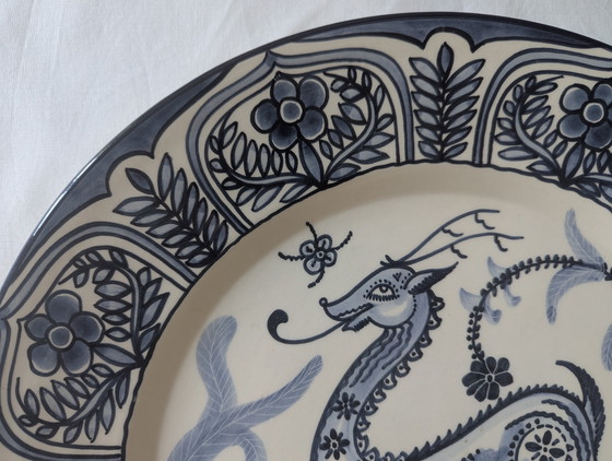 XL Vintage Spaanse Majolica Keramische Wandlader van M. Marco - 40 cm – Artisan, Wanddecoratie, Ceramic (photo 7 of 15)