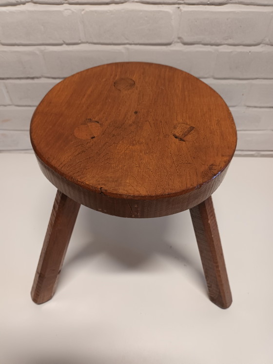 Image 1 of Sgabello da latte in legno