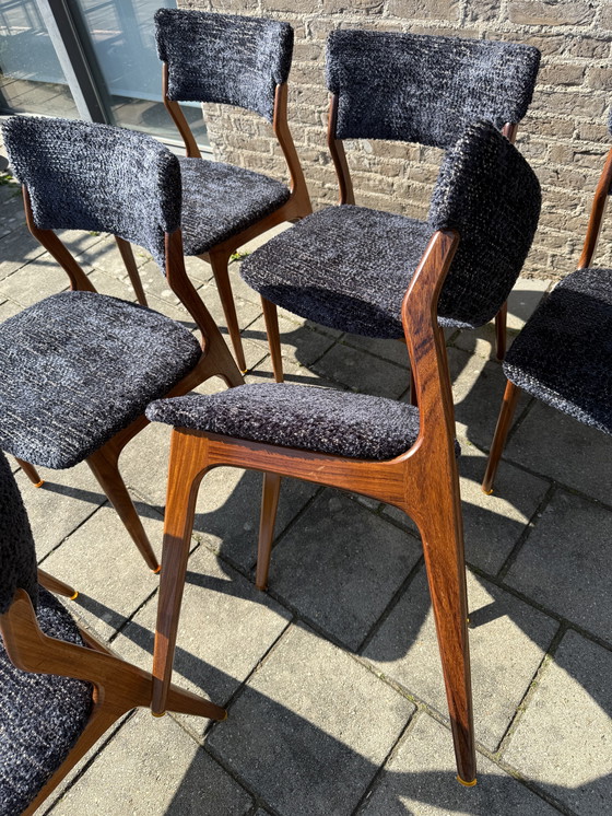 Image 1 of 6 restored Danish dining chairs '60