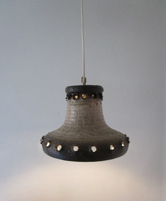 Vintage Danish ceramic pendant lamp from the 1970s (photo 2 of 17)