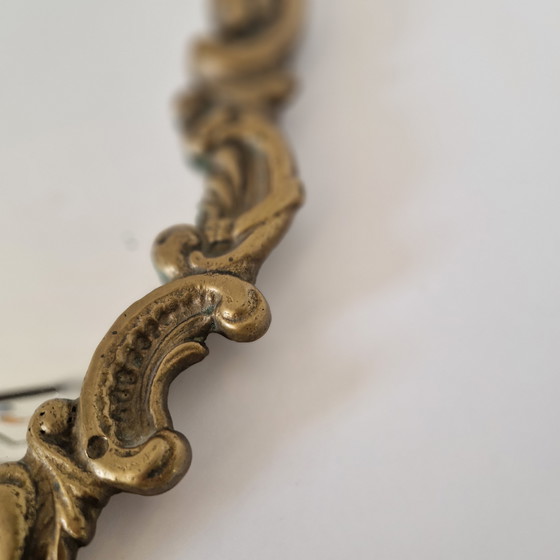 Image 1 of Miroir italien vintage en laiton