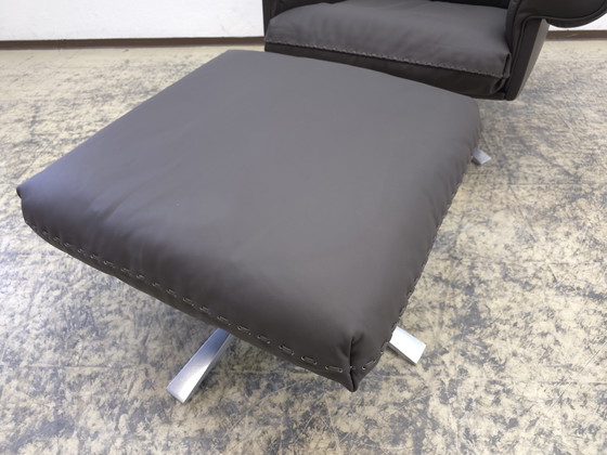 Image 1 of De Sede DS 31 Designersessel Lederhocker Drehsessel Desede Top Braun