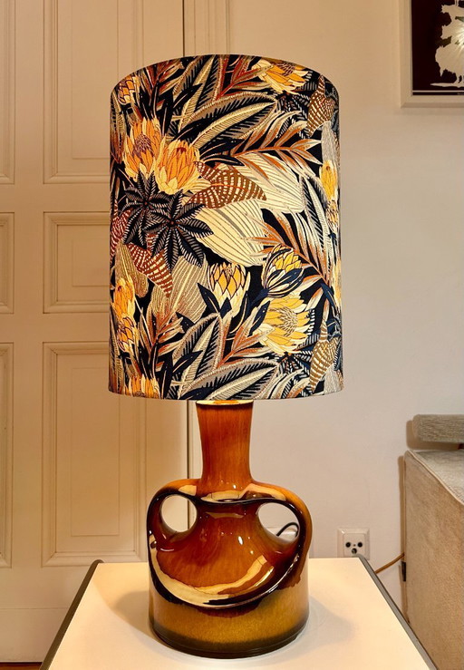 Lámpara de cerámica de mediados del siglo XX de Göbel / PAN Keramik – Cerámica de Alemania Occidental