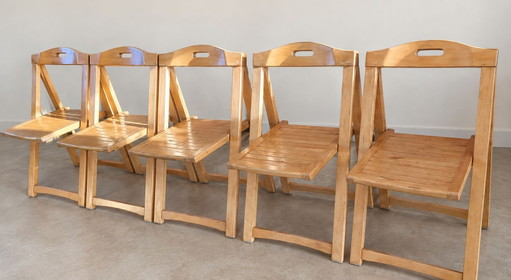 5 x Trieste klapstoelen, Aldo Jacober