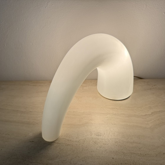 Image 1 of Fontana Arte Thor glass table lamp , 1980s Italy