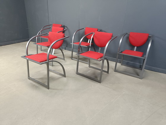 Image 1 of Sinus-Esszimmerstühle von KFF, 1990er Jahre, 6er-Set