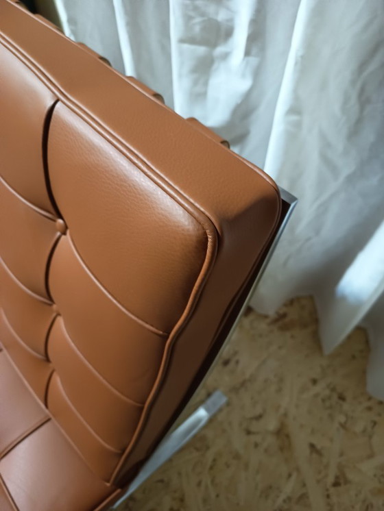 Image 1 of Sillones KNOLL Studio Barcelona (NUEVA Serie 2026) en piel natural (color coñac)