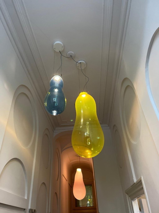 Alex de Witte - The Big Bubble small colored glass blue
