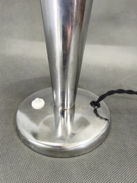 Image 1 of Bauhaus Chrome Table Lamp with Adjustable Shade, 1930s