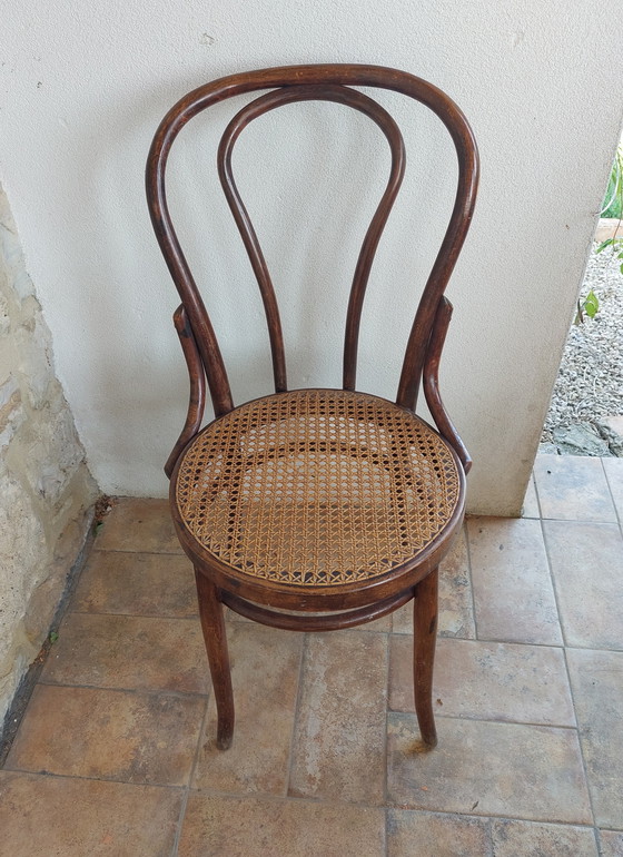 Image 1 of Set of 2 Original Sautto and Liberale Thonet Benwood Bistro Chairs 1940's