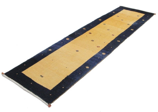 Original Modern Persian Gabbeh Wool Rug 275 x 75 cm Excellent Condition