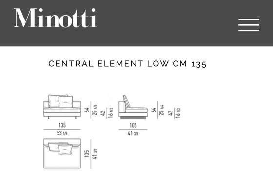 Image 1 of Minotti Alexander modular corner sofa 324/364 x 240cm